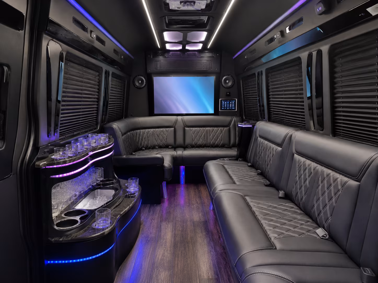 bus rental options for lawrence trips