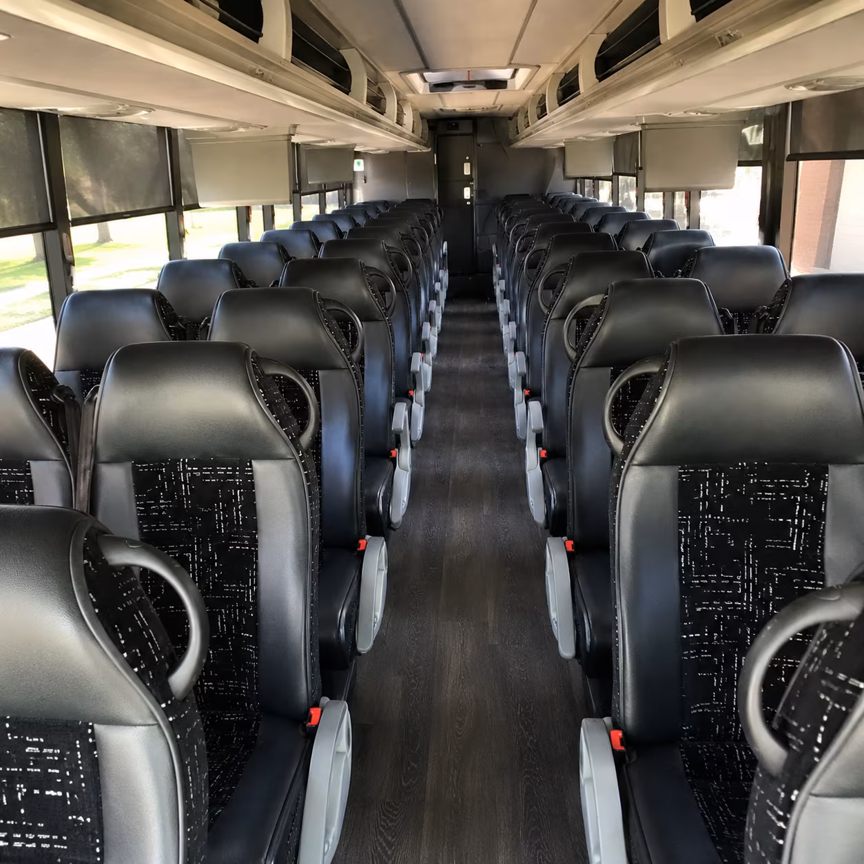 lawrence charter bus inside