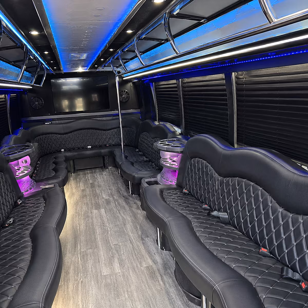 lawrence concert party bus rental